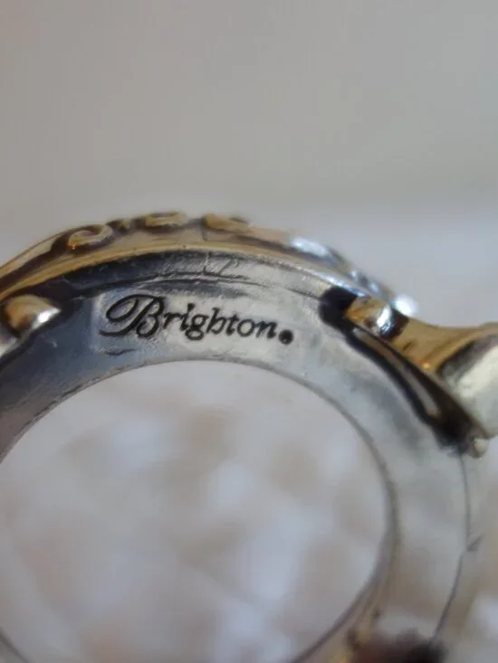 BRIGHTON Glass on a silver toned pedestal - Picture 5 of 5